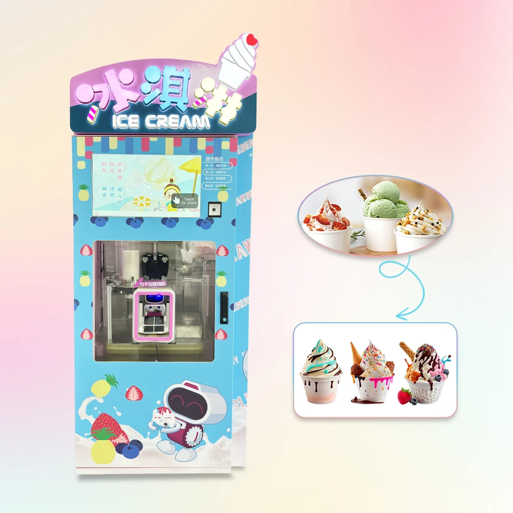 Hot Sales Professional Commercial 25L/H Large Output Ice Cream Machine Maker Automatic 3 Flavor Soft Serve Ice Cream Machine - Image 2