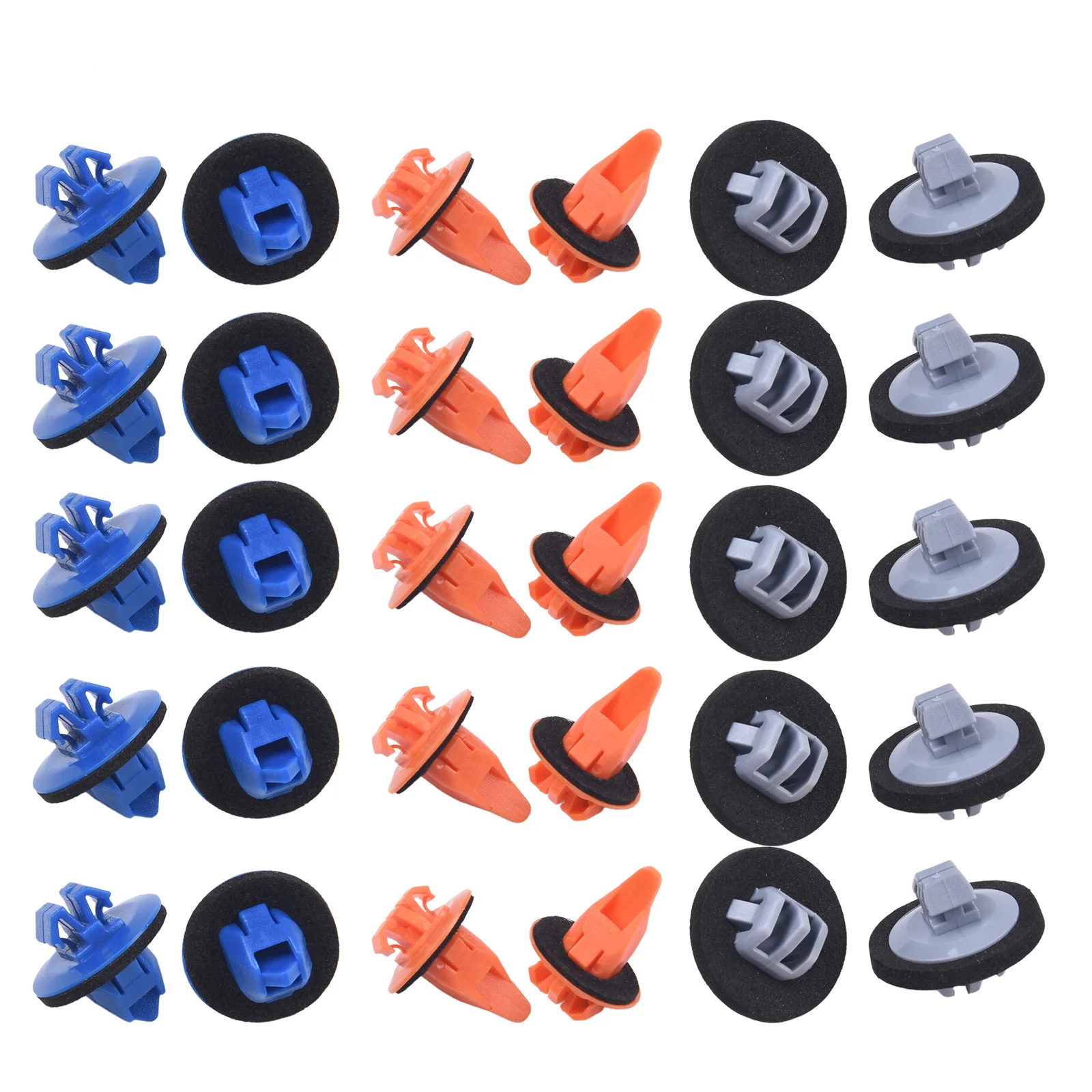 

30pcs Car Door Trim Body Moulding Panel Clips Kit with Sealers for Toyota For Cruiser Highlander RAV4 Back Door