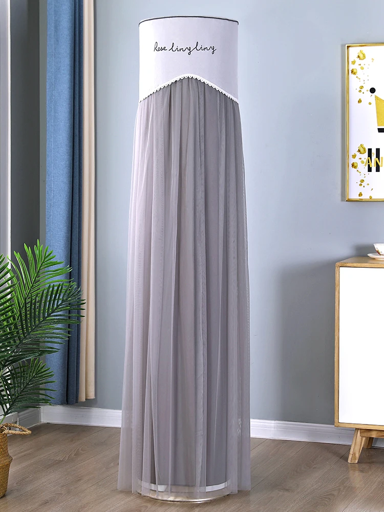 

Современный простой круглый шкаф, чехол для кондиционера, кружевная подставка для вышивки, пылезащитный чехол, летняя неисправляемая защита ield