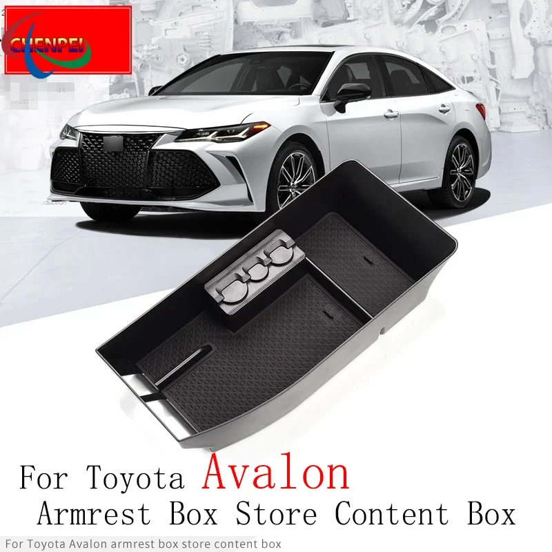 

Car Central Armrest Storage Box For Toyota Avalon Center Console Organizer Containers Tray Accessories