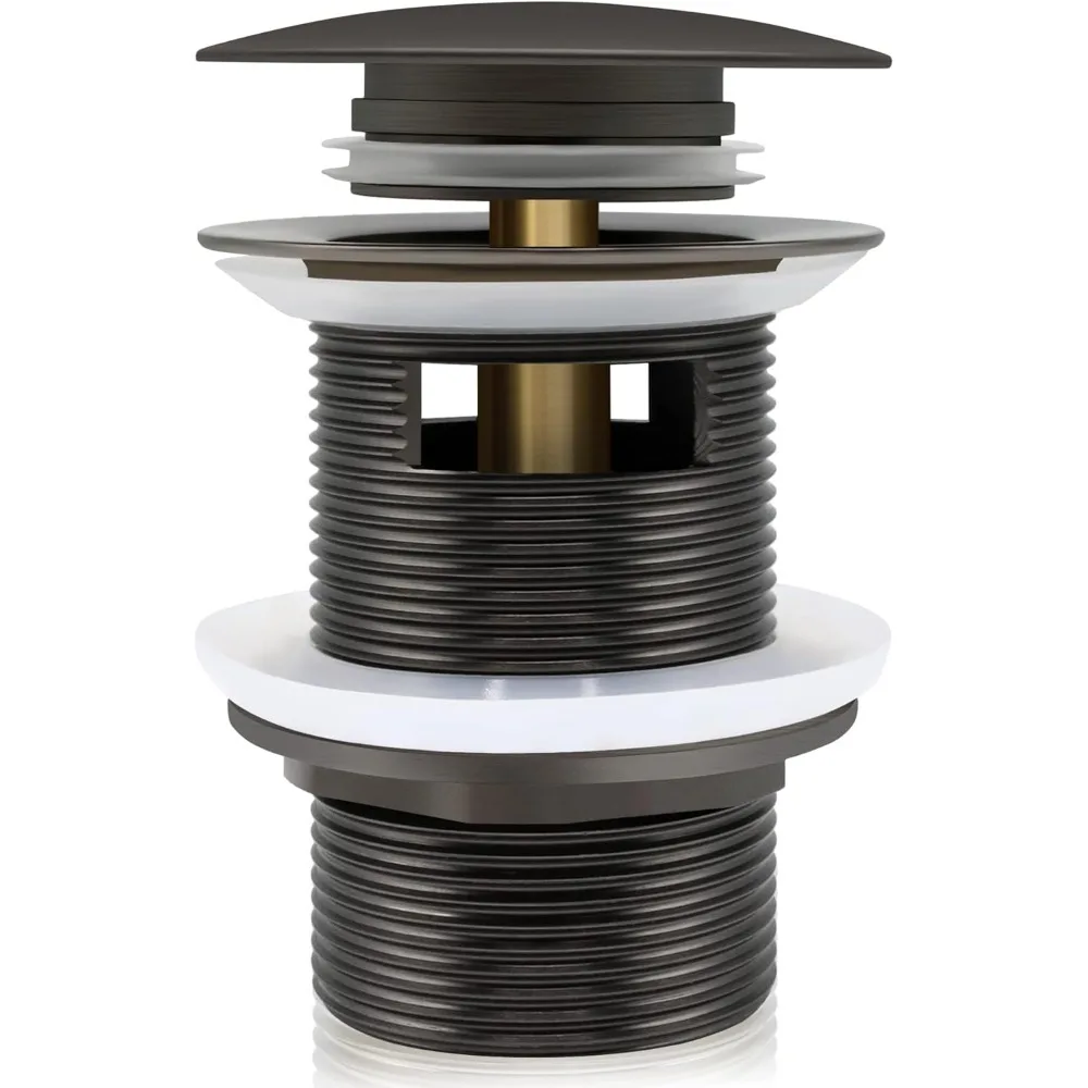 تصريف حوض الاستحمام قائم بذاته مع سدادة منبثقة، رمادي فضاء، معتمد، تركيبات حمام حديثة للحوض #2