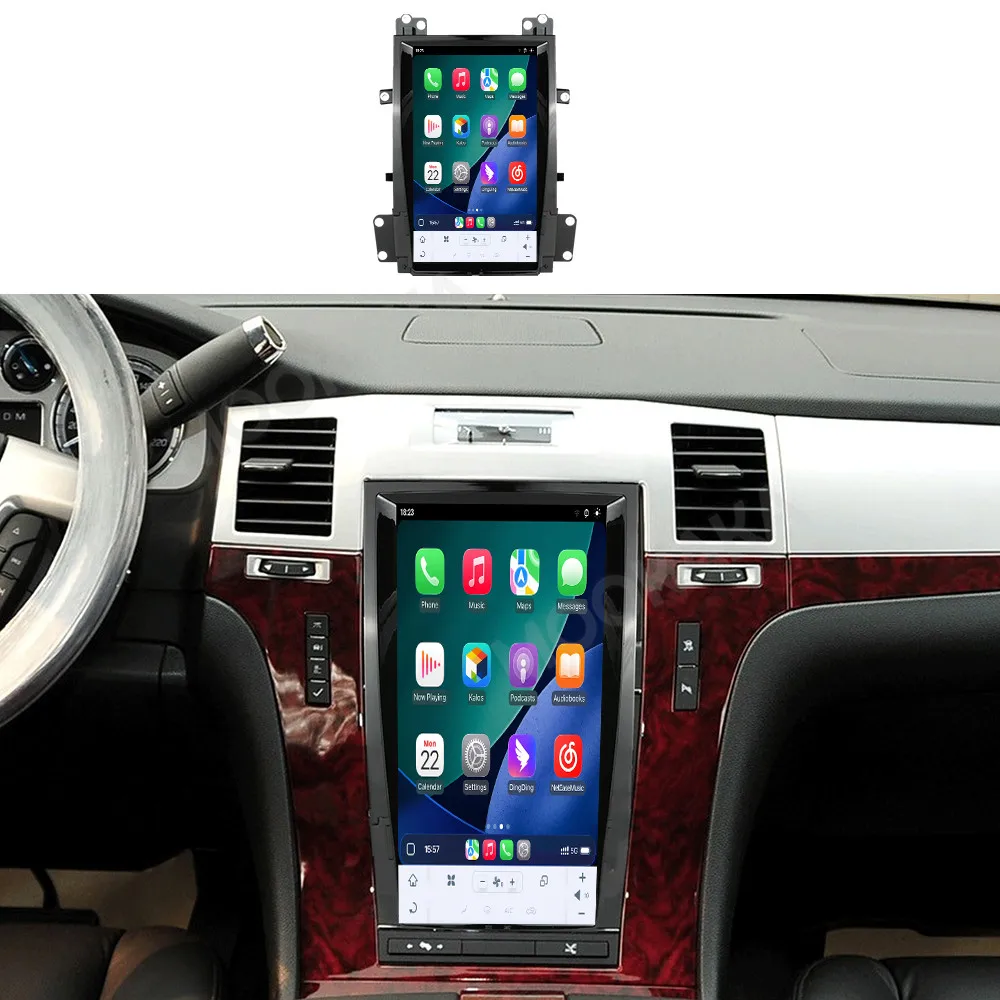 

Автомагнитола Android 14 с мультимедийным плеером для Cadillac Escalade 2007-2014, GPS-навигация, Carplay, 13.6-дюймовый экран, DSP