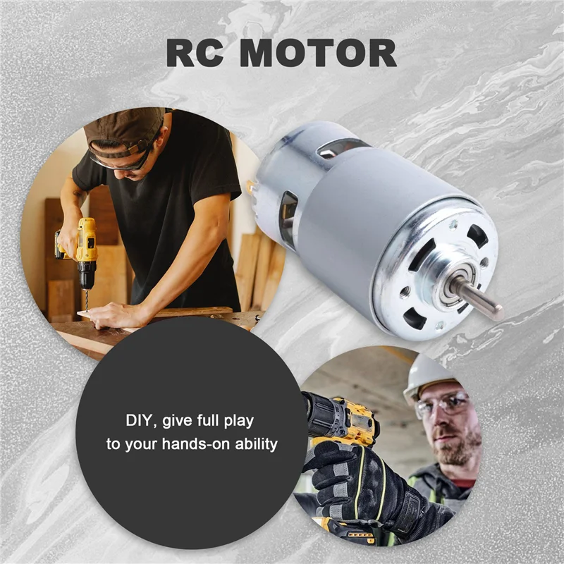 

AC88-775 Motor 10000Rpm DC 12V Lathe 775 Motor With Mini Hand Drill Chuck And Milling Machine Mounting Bracket