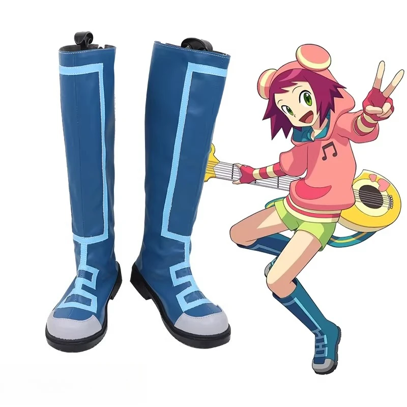 chaussures-d'anime-accessoires-de-costume-d'halloween-accessoires-de-jeu-megaman-starforce