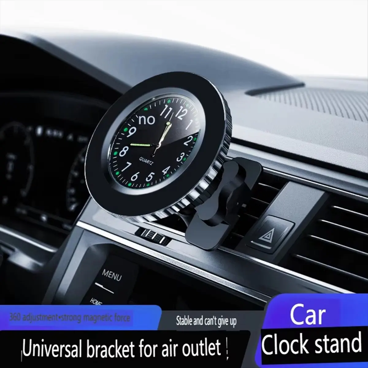 A32I Clock Magnetic Car Phone Holder for Magsafe 360° Rotate Cellphone Stand Vent Magnet Mount Support for Smartphones