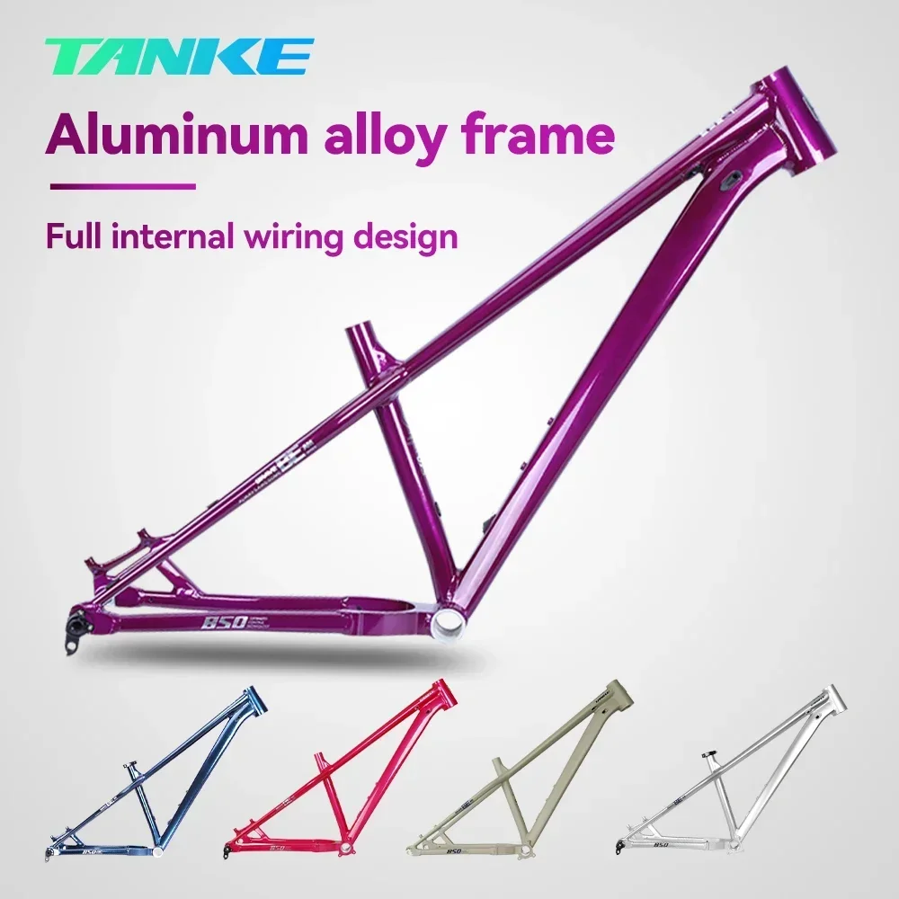 TANKE Hard Tail MTB Frame  AM Mountain Bike Frame 26er 27.5 Inch High-strength aluminum alloy Height 155-188cm Ultralight BOOST