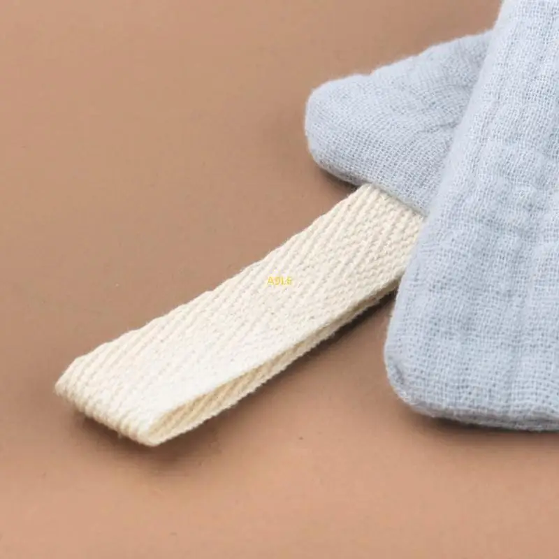 Baby Knitted Bear Nursing Bib Security Towel for Boys Girl Drool Breathable bIB
