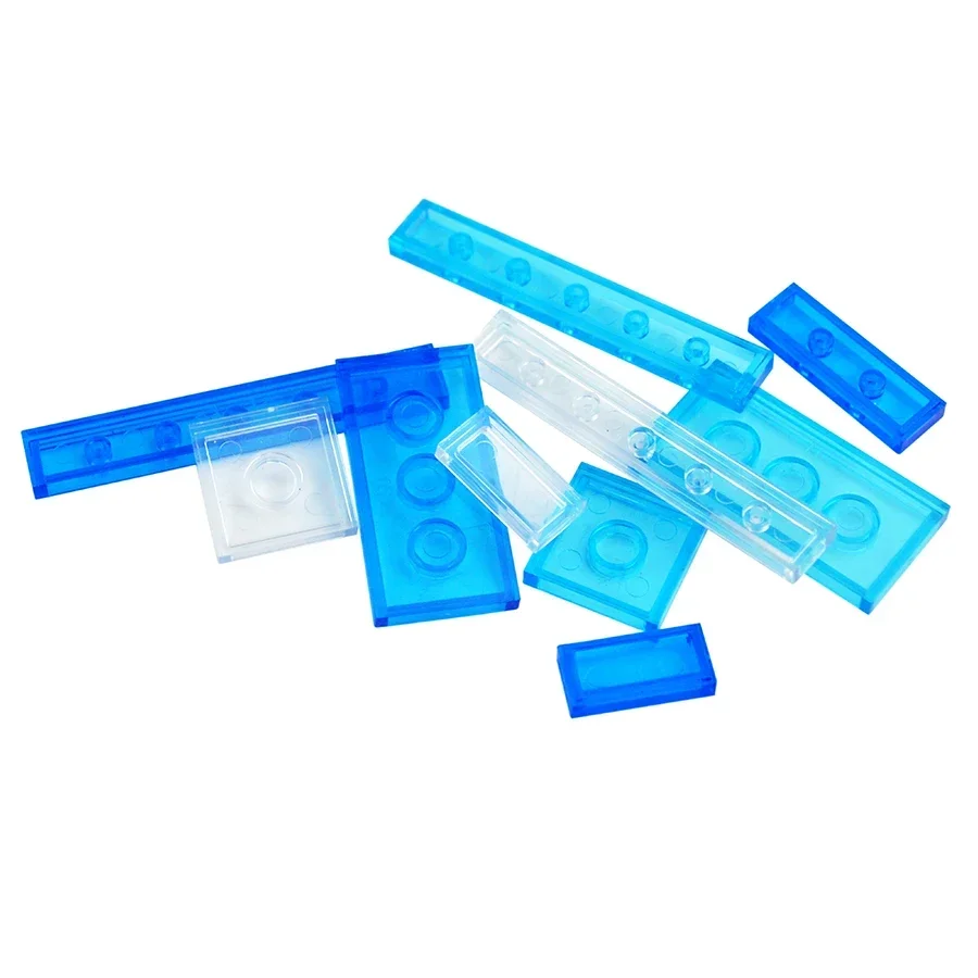 DlY Transparent Smooth Brick Creative Toy Assemble Figures