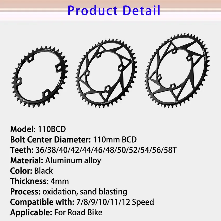 110 bcd chainring for Shimano 105 dishes r7000 r8000 r7100 r8100 r9200 4700 5800 6800 dura ace 110bcd road bike plate Chainwheel