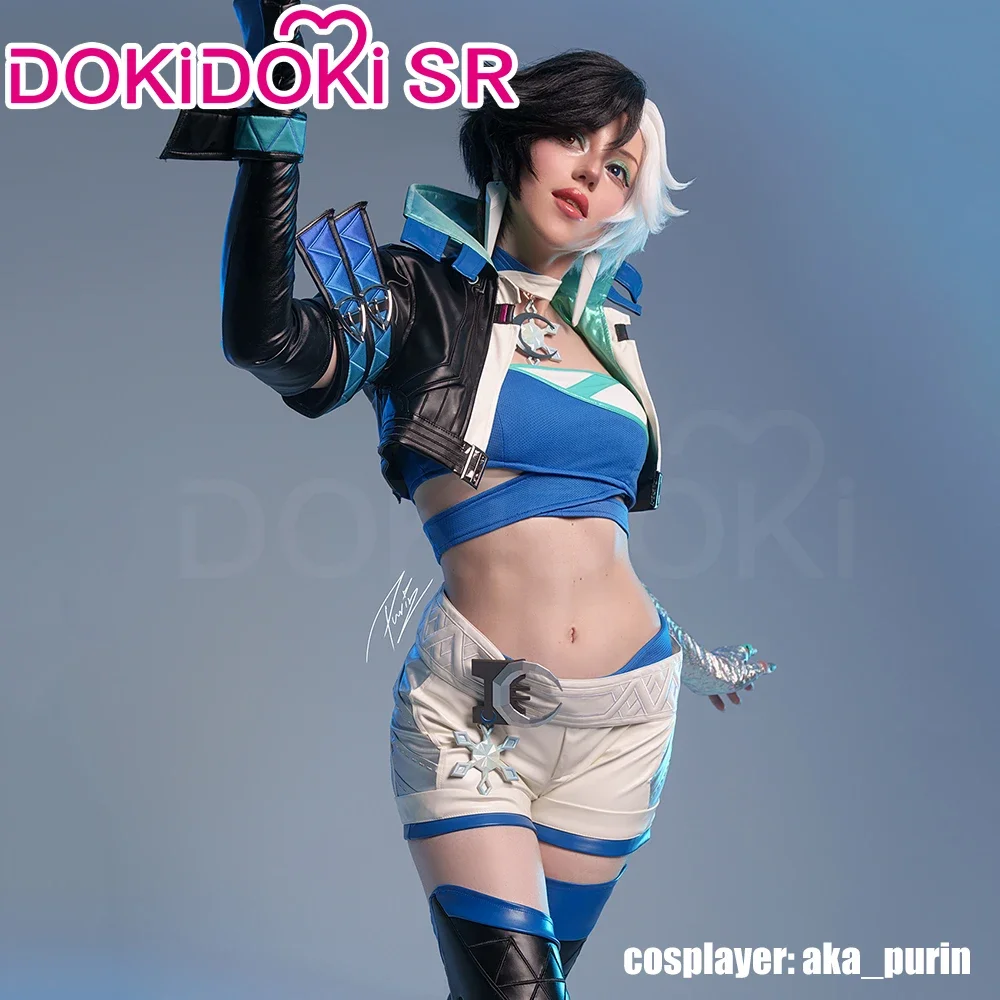【Ready For Ship】Lunaa Snoww Cosplay Costume Game Cosplay【S-2XL】DokiDoki-SR Women Cosplay Costume Halloween Snow Plus Size