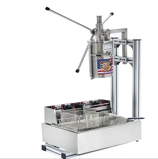 Cajas comerciales de 7L Carro Churros Maquina Para Hacer Churros Churros