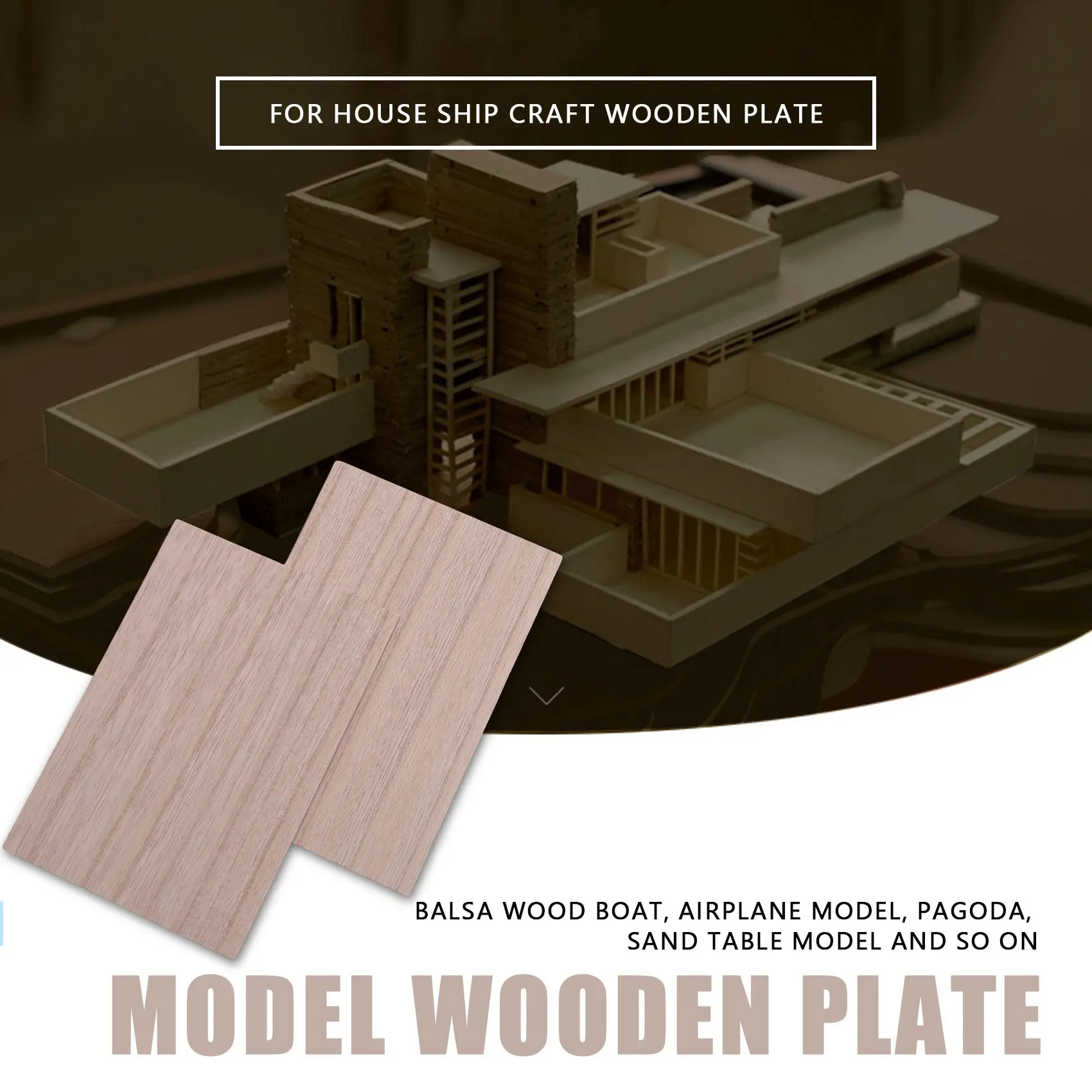 Láminas de madera de Balsa para manualidades, 10 piezas, placa de madera de 150x100x2mm, para casa, barco, modelo DIY