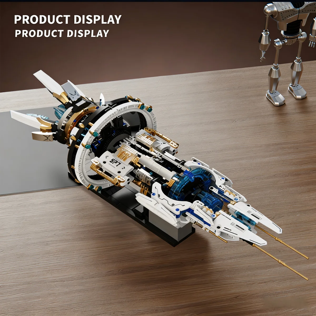 

2026New Space Station Building Blocks Electric Rotating Educational Puzzle Toyfor Boys 8+ Children's Gift and Desktop Decoration