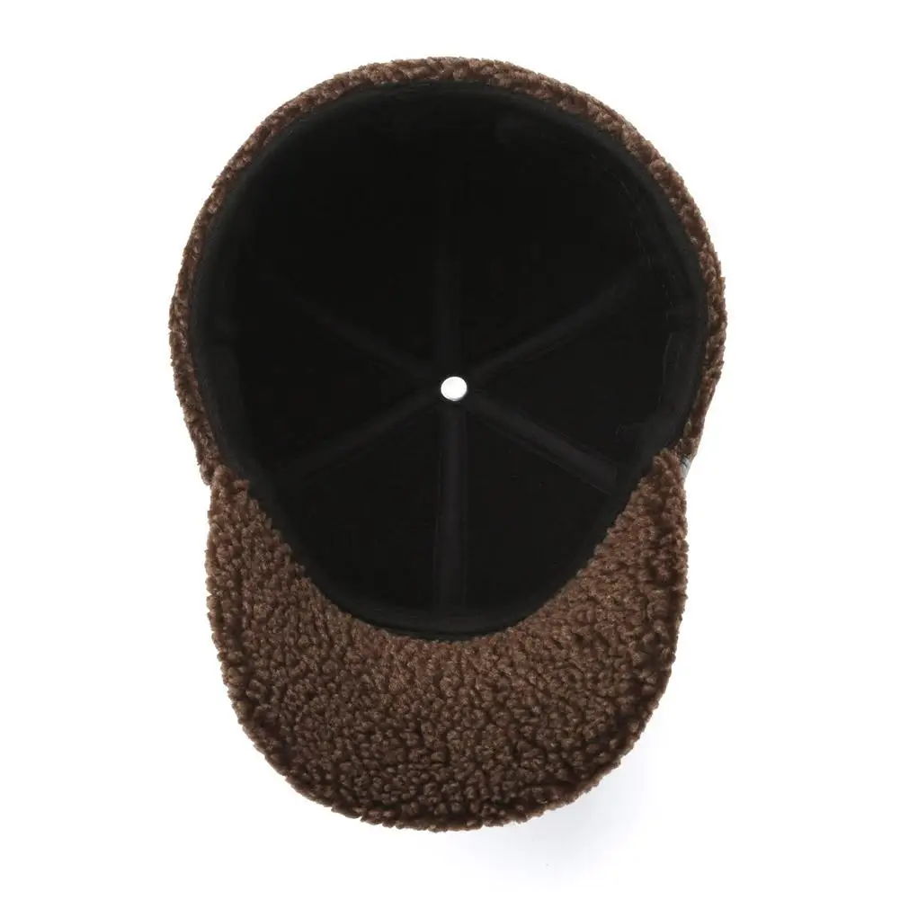 Gorra de béisbol de cuero Pu para hombre, gorro cálido de invierno para papá, abuelo, gorro térmico, gorro de cuero grueso y cálido, gorra con protección para los oídos para hombre mayor