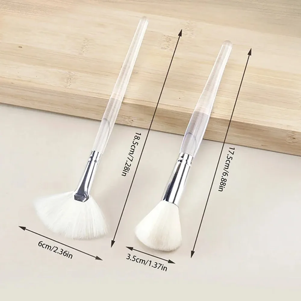 Facial Cleanser Brush Soft Face Massage Fan Wash Brush Pore Cleanning Exfoliating Beauty Face Mask Brush Portable Skin Care Tool