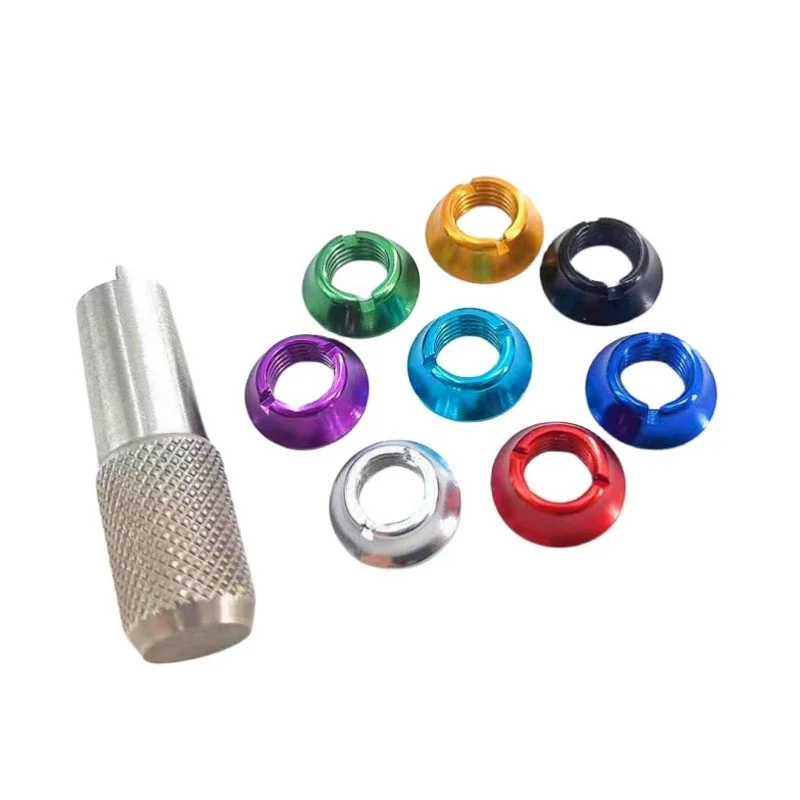 12pcs Radio Control Aluminum alloy Multicolour Switch Nut with Wrench For RC RadioLink Futaba JR Frsky Parts - Image 5