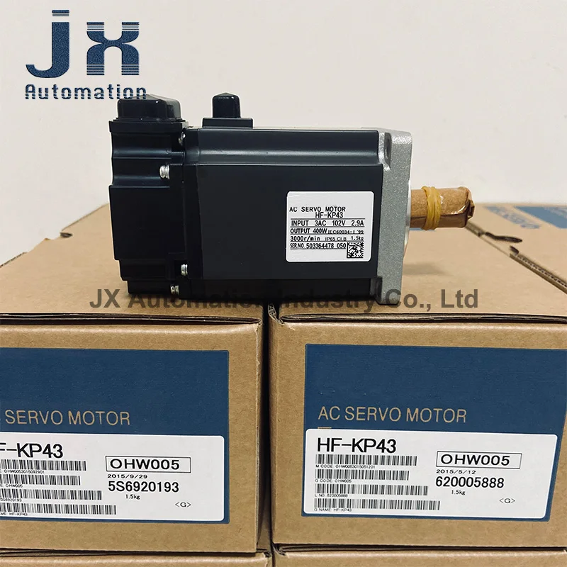 오리지널 저 관성 서보 모터, HF-KP43 HF-KP43B, 400W, 3000r/min