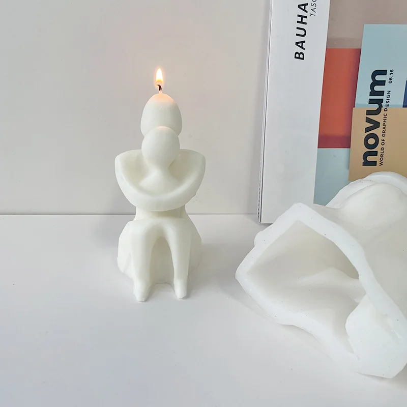 Embrace Mother Love Embraces Human Silicone Candle Aromatherapy Mold DIY Candle Decoration Soap