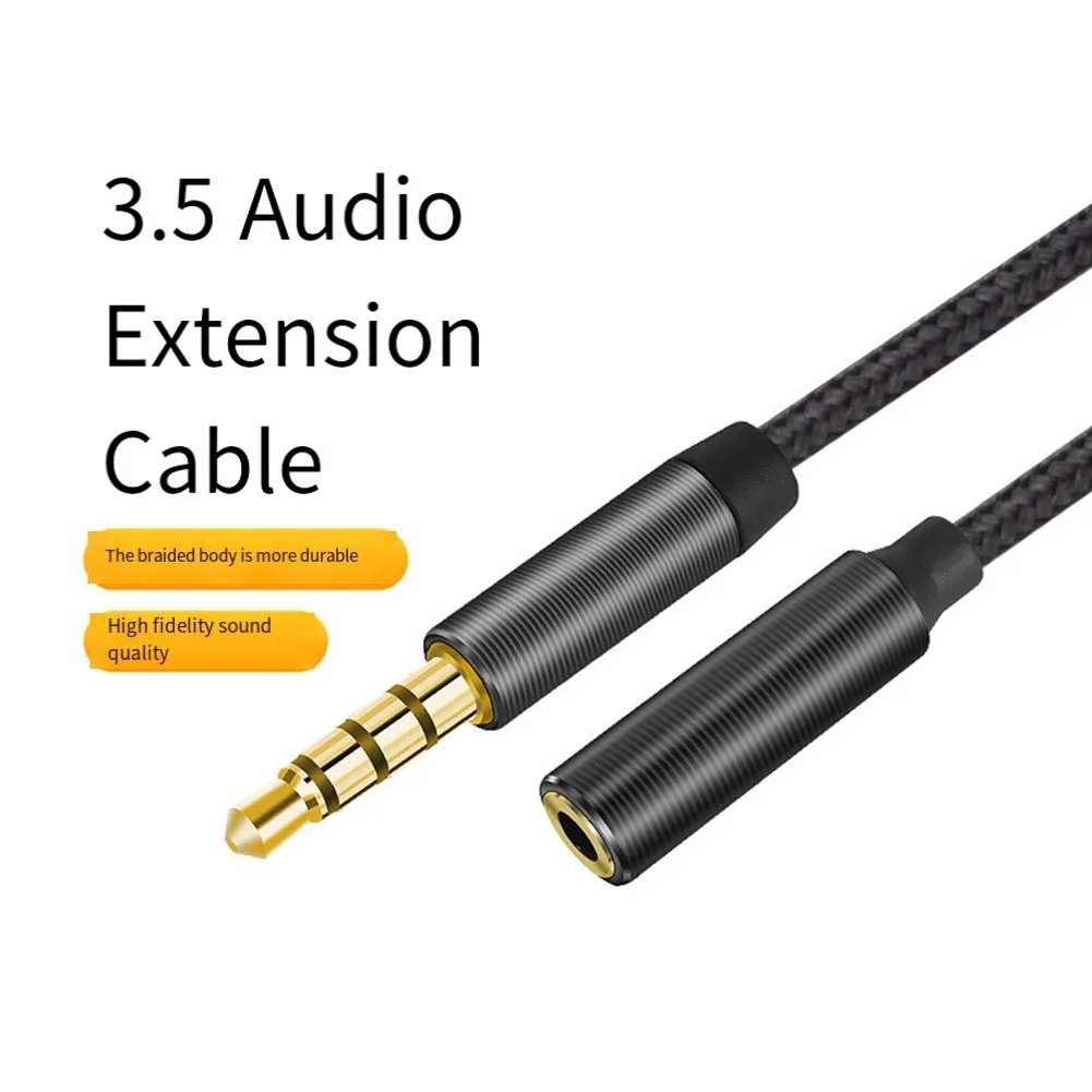 Cavo di prolunga Audio AUX da 3.5mm di alta qualità con microfono Stereo compatibile cavo Audio per auto AUX da 3.5mm maschio a femmina