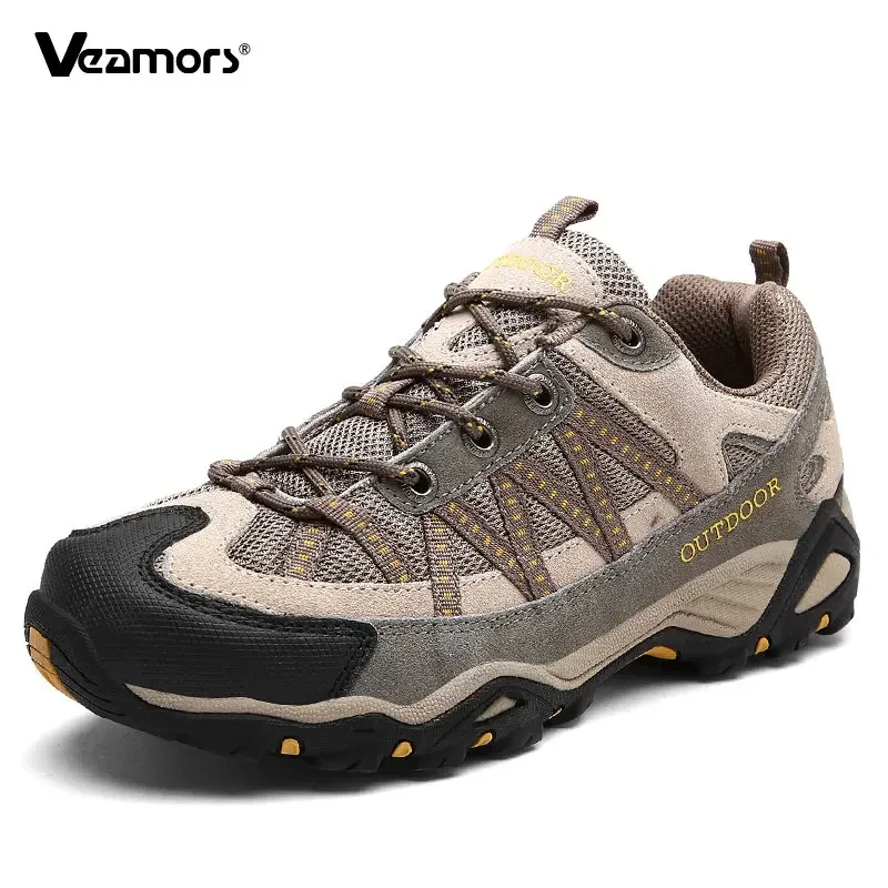 Unisex Outdoor Sneakers Wear-resistant Hiking Shoes For Men Women Non-Slip Tactical Climbing Shoes Breathable Trekking Sneakers