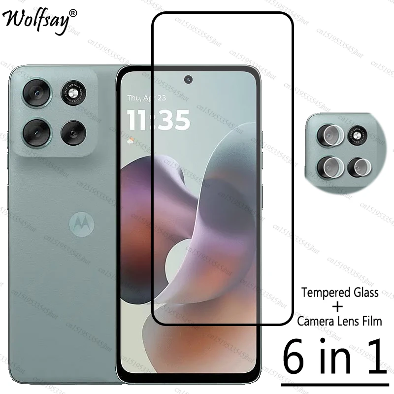 

Full Cover Tempered Glass For Motorola Moto G66j Screen Protector Moto G66j Camera Lens Film Glass For Moto G66j Glass 6.72 inch