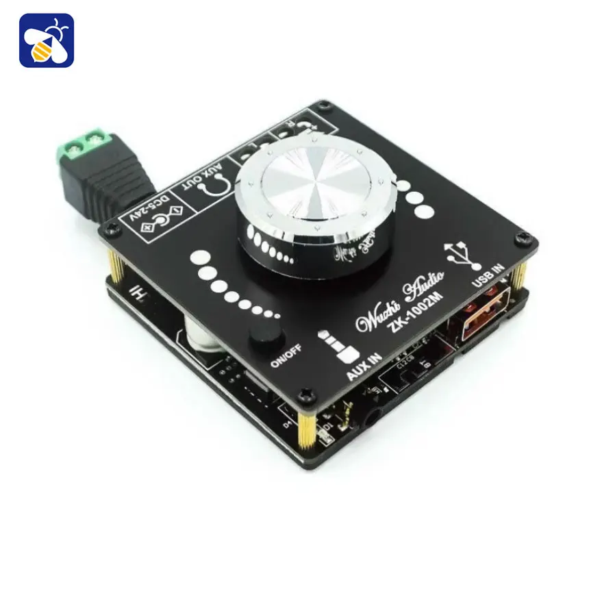 Audio MINI 2.0 Stereo Bluetooth Digital Amplifier Board Module Multiple Inputs 100W*2