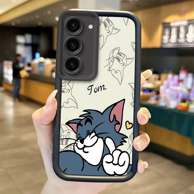 Tom And Jerry Cartoon Phone Soft Case For Samsung Galaxy S24 S23 S22 S21Ultra Plus S23 S21 S20 FE Case Silicone Shockproof Cover