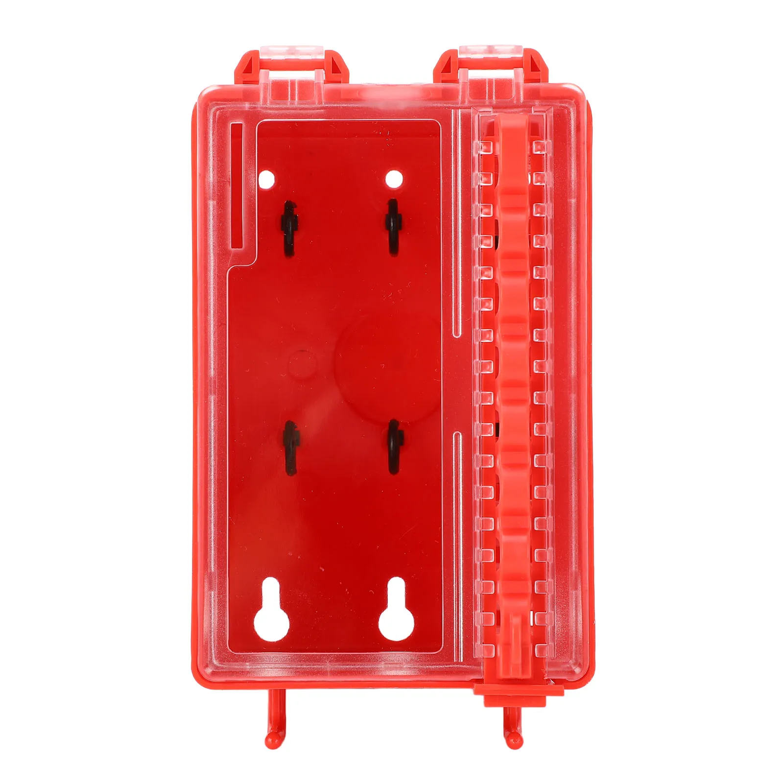 Lockout Tagout Group Lock Box Lockout Tagout Box Portable Wall Mount Group Lock 8 Hole Key Station with Transparent Panel