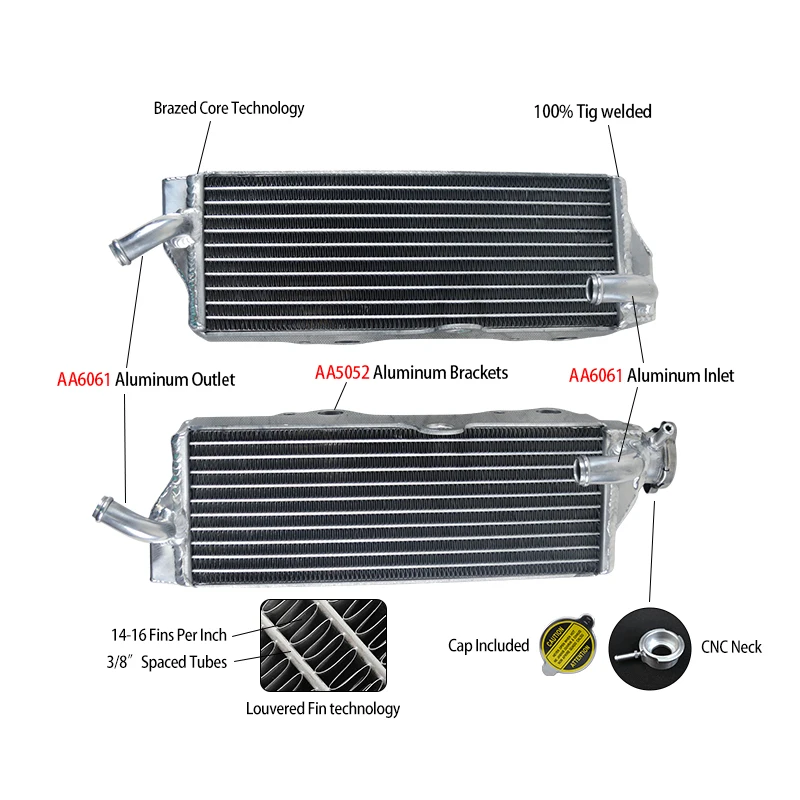 

Aluminum Radiator For 2009-2011 HUSQVARNA TE310 TE 310 Cooler Cooling Coolant 2009 2010 2011