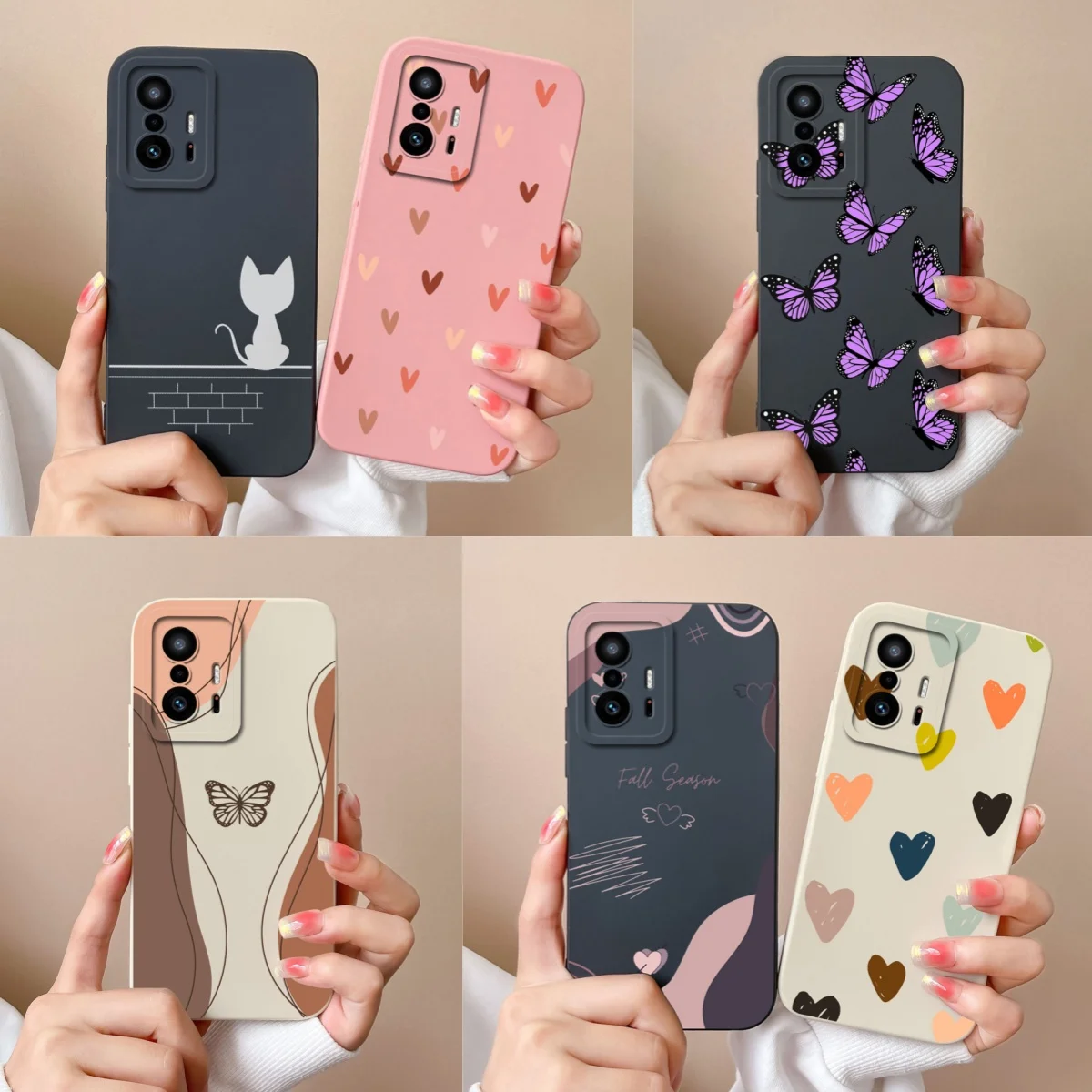 Love Heart Case For Xiaomi 11T Pro Back Cover Soft Liquid Silicone Full Protection Phone Covers For Xiaomi Mi 11t Pro 11 t Funda