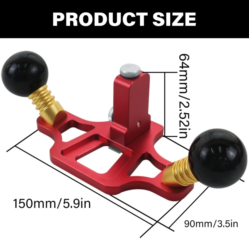 Hand Planer Woodworking Router เครื่องบินความลึกปรับมือถืองานไม้เครื่องมือ Router Plane ไม้กบสกัด Line Dropship