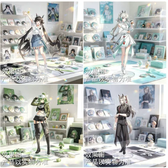 Anime 10cm Acrylic Stand Figure Arknights:Endfield Chen Qianyu Model Plate Cosplay Collection Desktop Decor Gifts XYZ