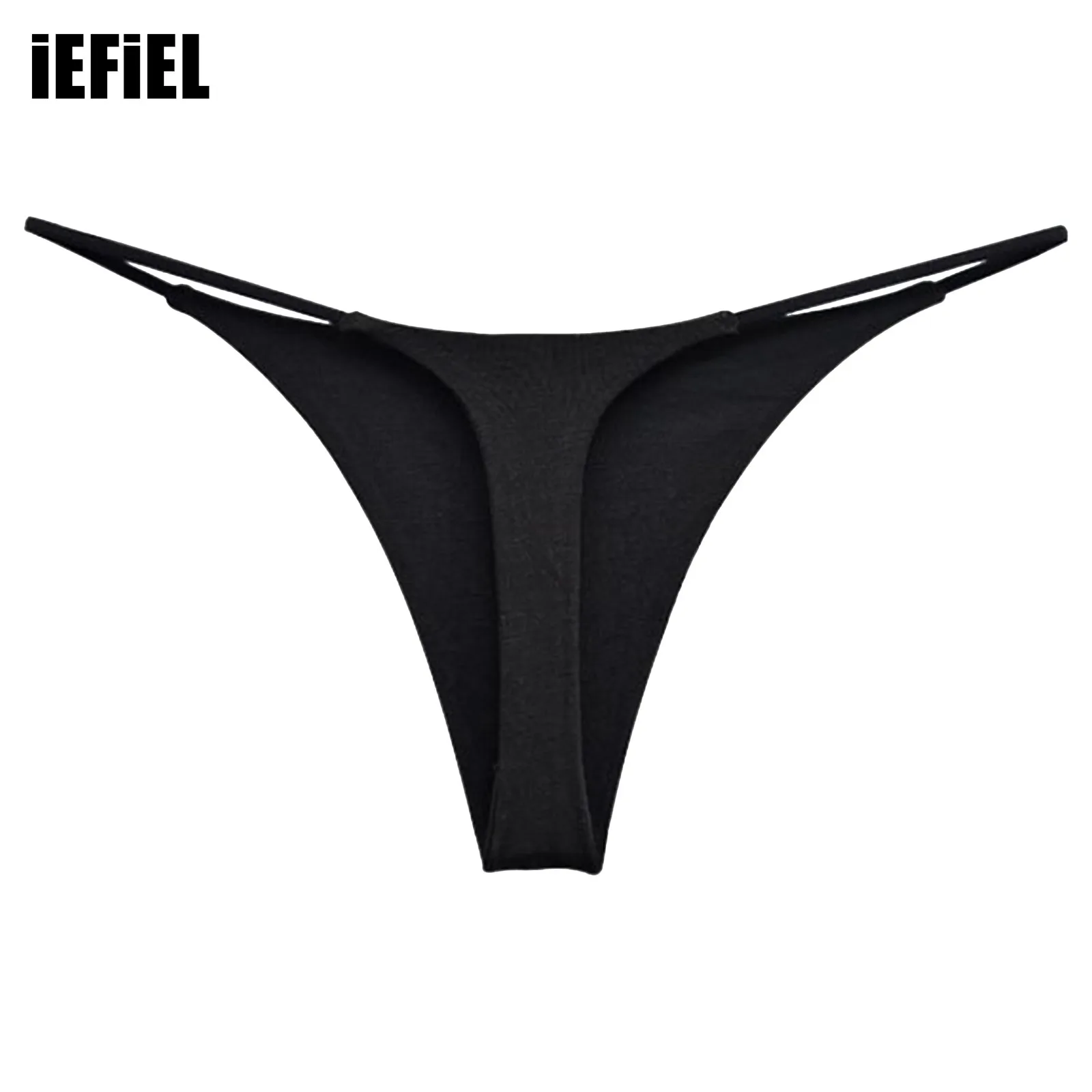 Tanga de baixo crescimento para mulheres, biquíni de praia, roupa de banho, discreto, t-back, banhos de sol