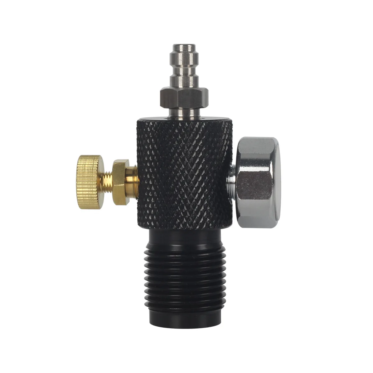 

Быстроразъемное соединение высокого давления 40 МПа, переходник с G5/8 на небольшую резьбу для заправки воздушного бака объемом 6,8 л