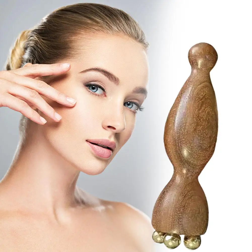 

Radiant Beauty Brass Rosewood Gua Sha Tool Natural Material Facial Lifting Anti Aging Eye Care Acupoint Massage Full Skincare