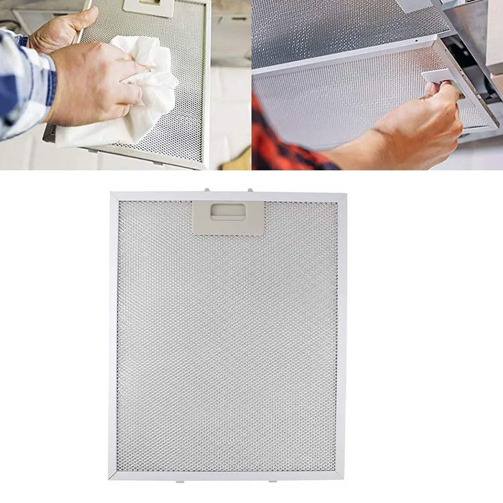 Silver 5 Layer Aluminum Mesh Grease Filter 294x250mm For Range Hood Vent Extractor Fan Air Quality Improvement Replacement Part