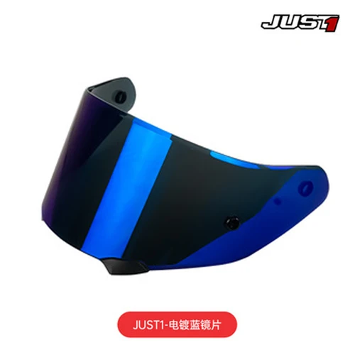 Imagen 2 del producto JUST 1 Lente para casco de motocicleta Golden Casco mica Azul Viseras para casco