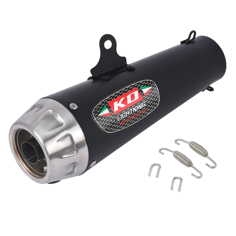 

Выхлопная система мотоцикла, глушитель, хвостовая труба из нержавеющей стали, 60 мм, универсальная для гонок, съемная DB Killer