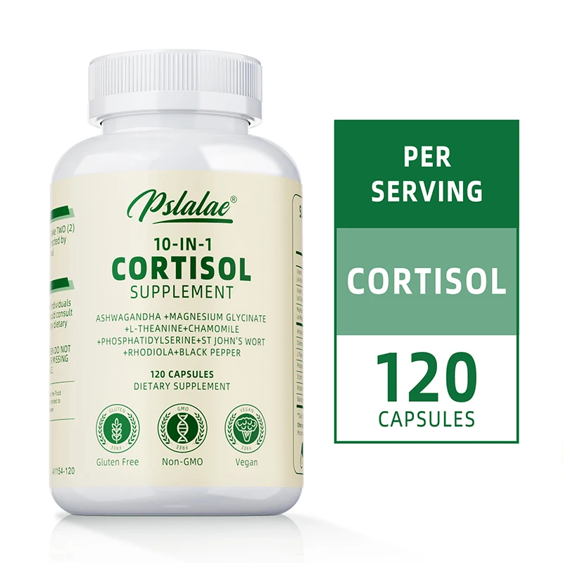 

Cortisol Supplements - Balances Cortisol Response, Reduces Stress and Anxiety, For Deep Sleep, Improves Focus, Energy Levels