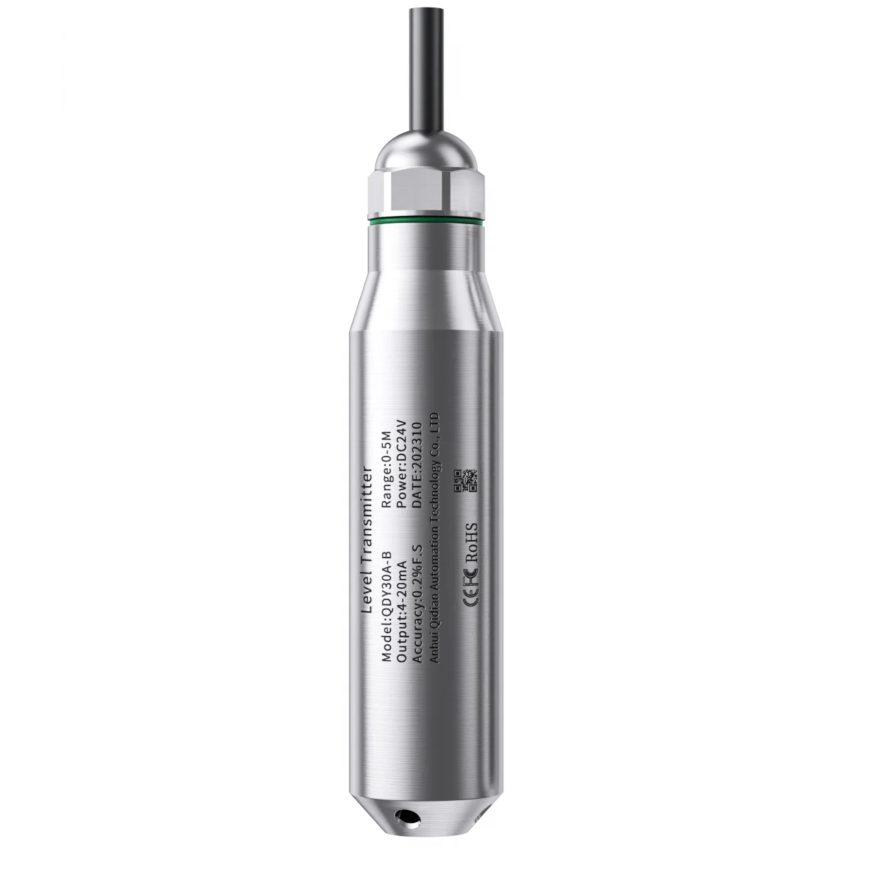 4-20mA 0-10V 0-5V RS485 304SS Probe Liquid Level Sensor Waterproof 0-3.3V Submersible Level Transmitter 1M 2M 3M 4M 5M 10M