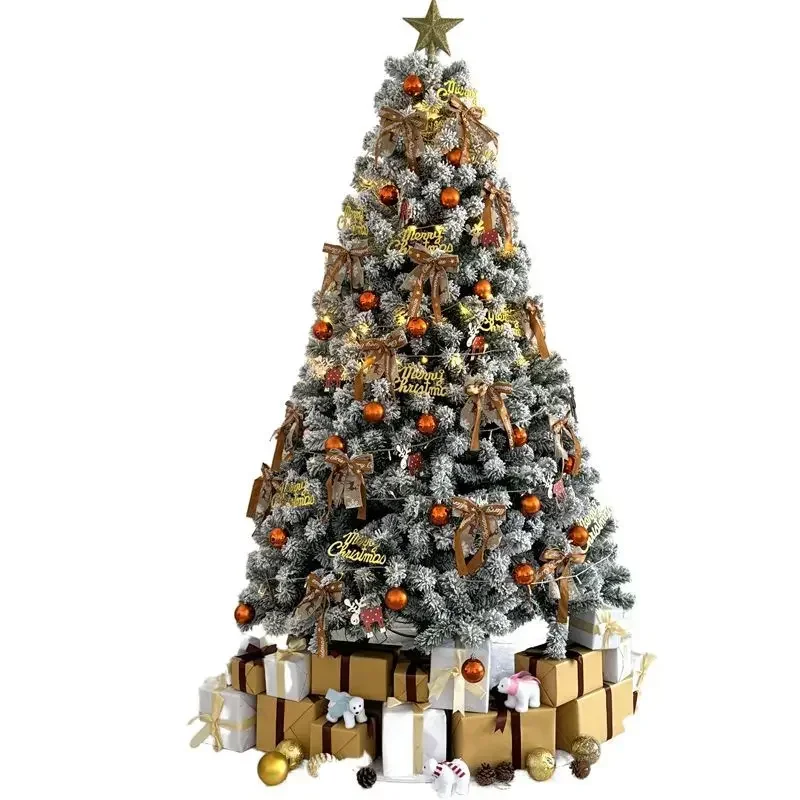 Luxury Encryption Flocking Snow Christmas Tree Package 1.5/1 Meters Christmas Scene Decoration