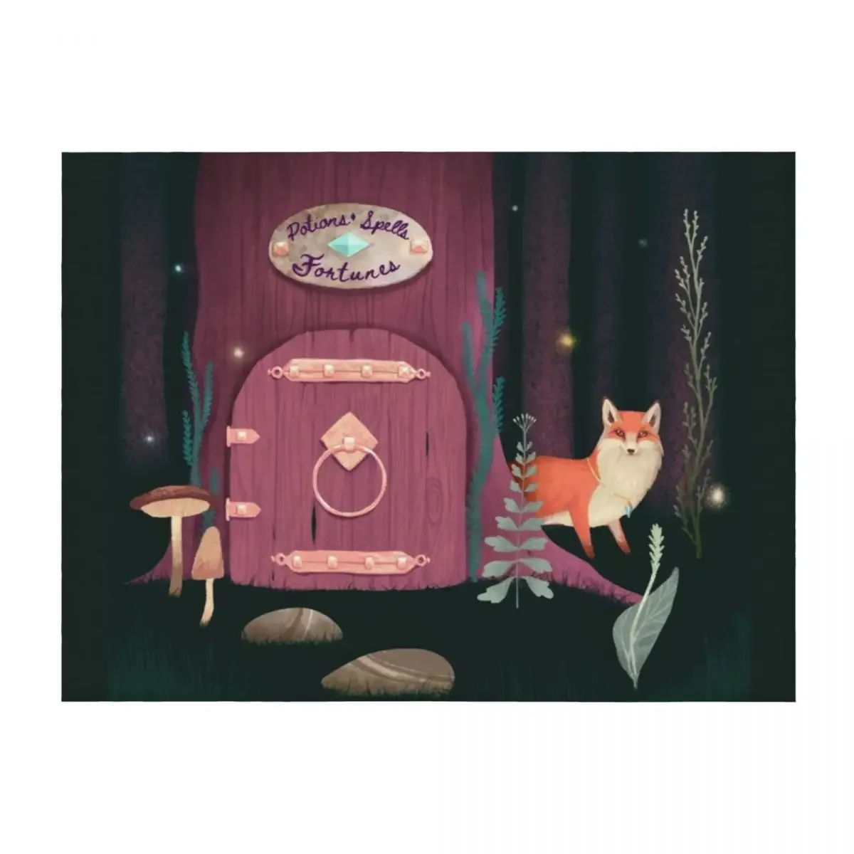 

Sorcerer Of Woodland Charms Potions Spells And Fortunes Throw Blanket Heavy Stuffeds Kid'S Baby Blankets