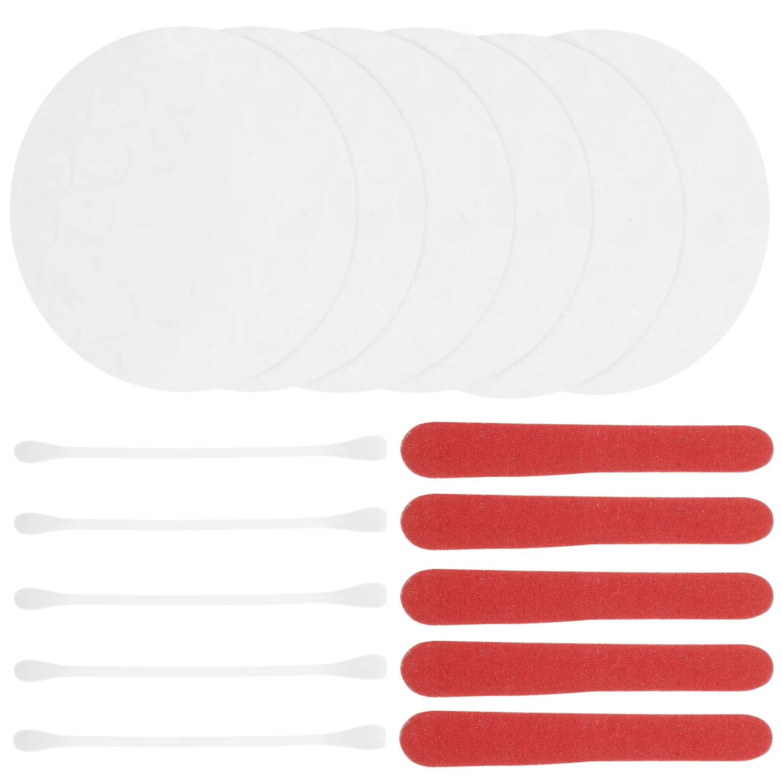 

20 Bags Disposable Hotels Kit Makeup Remover Pads Thick Supple Face Cleaning Pads Nail Files Manicure Tools Salon Nail