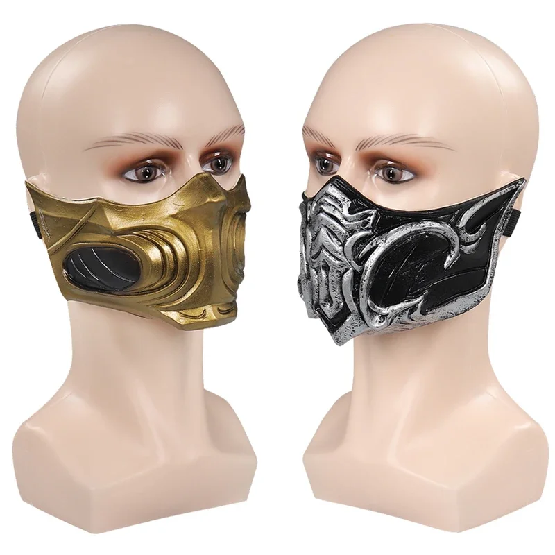 Scorpion Sub Zero Cosplay Role Play Mask Men Cosplay Costume Accessories Game Movie Mortal Kombat Fantasy Props Fancy Dress Up