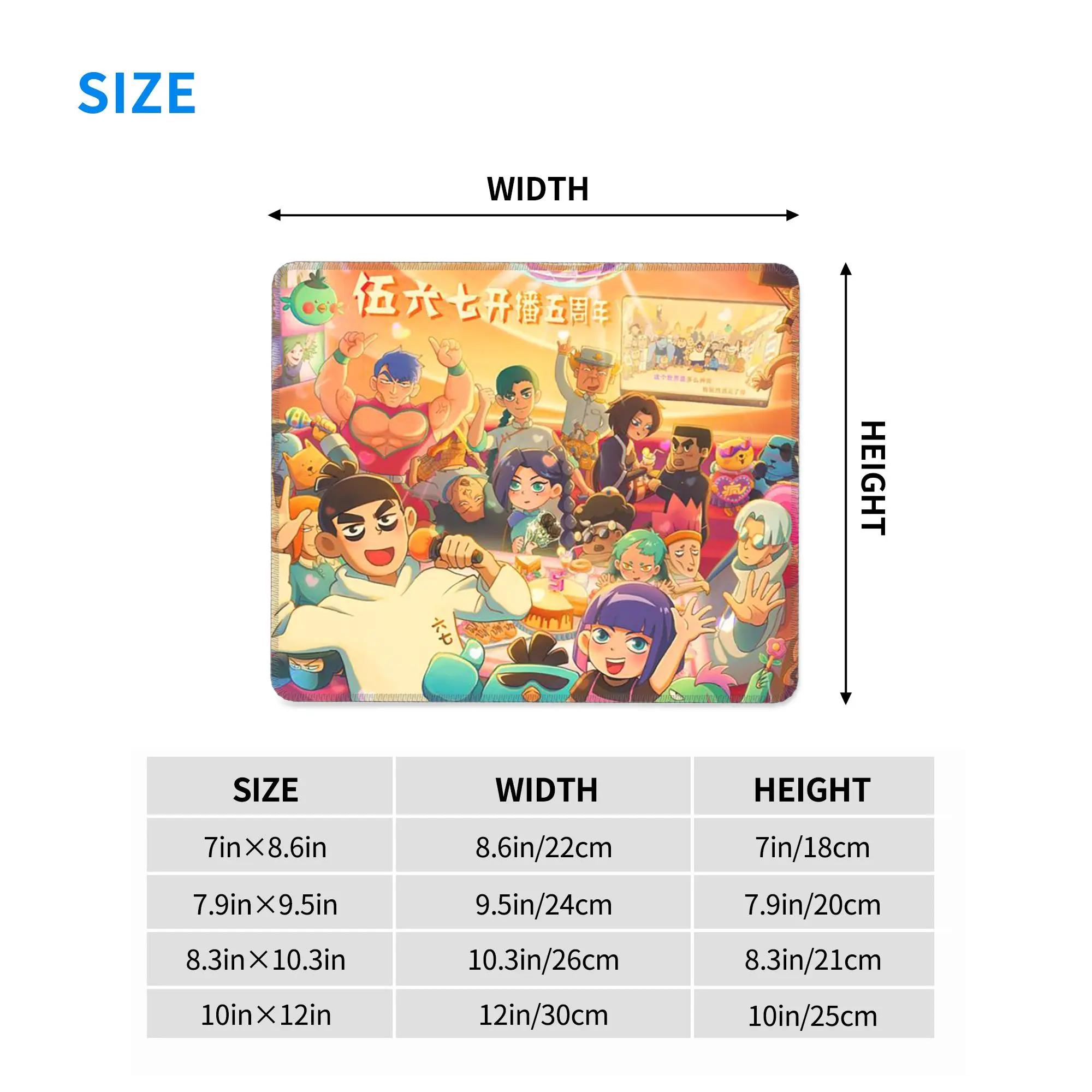 Scissor Seven Action Manga Cartoon Mouse Pad Computer Keyboard Mouse Mat Gaming PC Laptop Desk Mat Office Accessories Table Mats