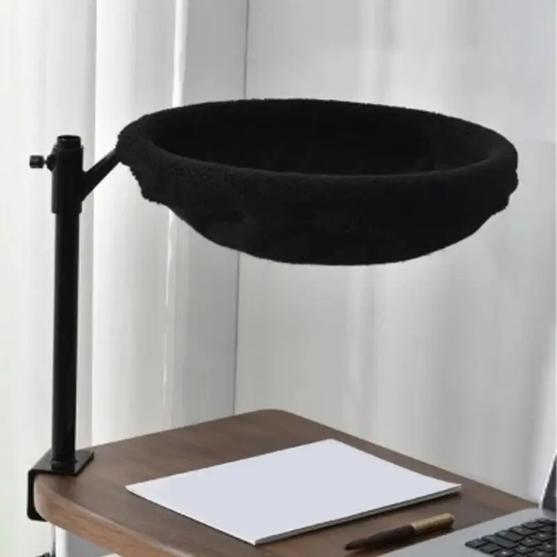 

Desk Cat Perch Desk Cat Bed Shelf Attachment 360 Rotating Nest Pet Supplies With Removable Washable Cover Modern Decor For Home