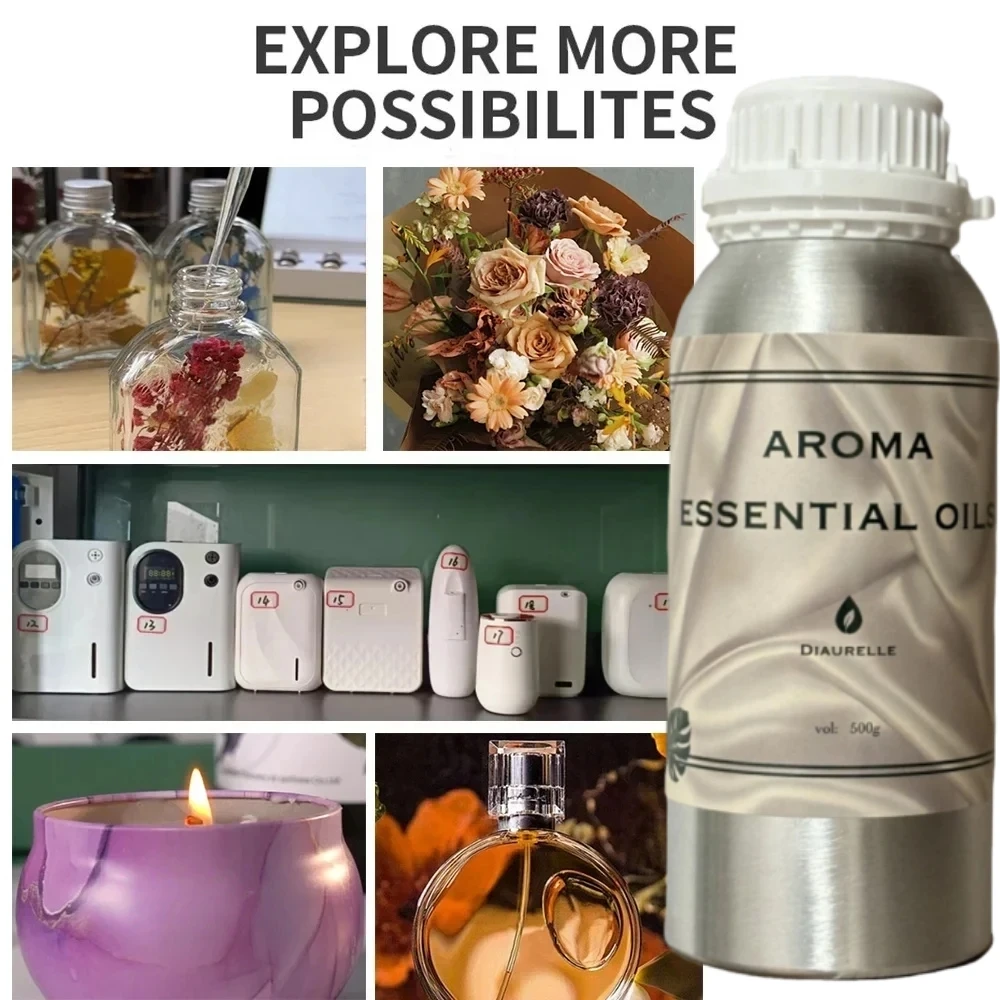 Essential Oils 500ml For Aromatic Diffuser Perfume Oil Air Freshener Smell For Home Fragrance Device Hotel Scent Diffuser Oil