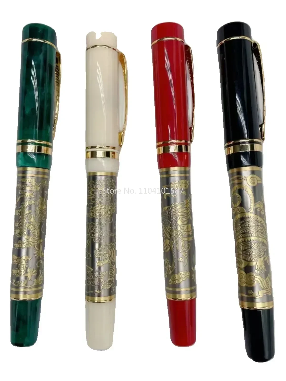 new-lemon-m2s-china-four-great-beasts-acrylic-piston-fountain-pen-blade-long-knife-nib-hand-polished-writing-luxury-statione