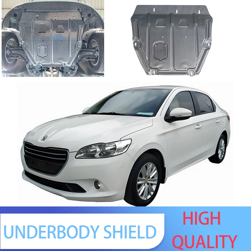 

Engine under-tray suitable for Peugeot 301 from 2014-2019, providing engine bottom protection plate and chassis guard.
