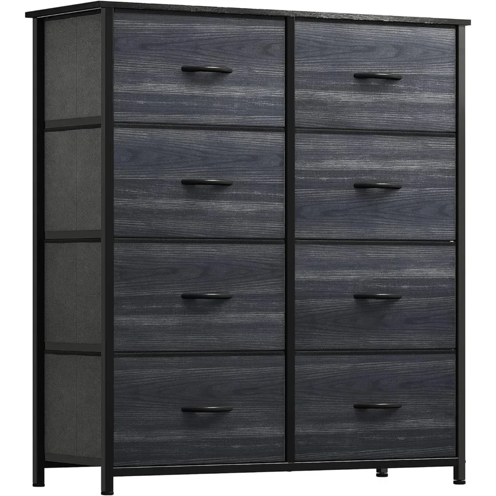 

Dresser with 8 Drawers - Fabric Storage Tower, Organizer Unit for Bedroom, Hallway, Closets - Sturdy Steel Frame